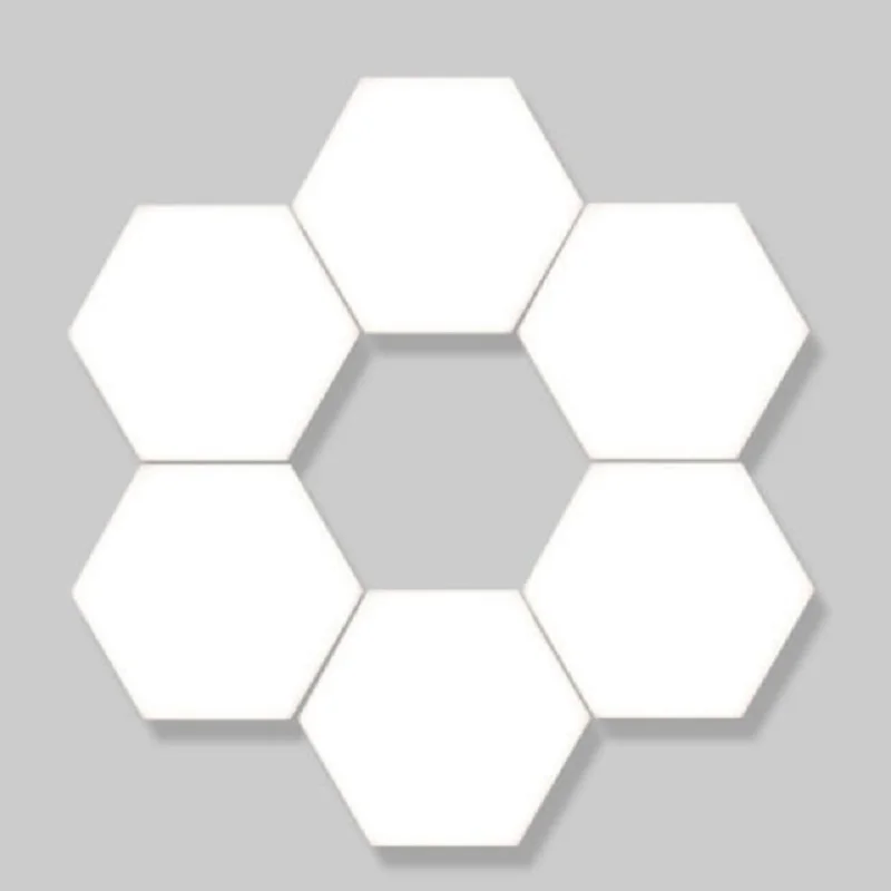 Smart LED Light APP And Remote And Voice Control  Quantum RGB Wall Light DIY Magnetic Hexagon Modular For  Gaming Room  Party
