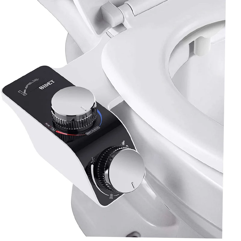 Galenpoo Hot and cold water bidet Non-Electric Mechanical Toilet bidet attach Seat Attachment Home Bidet, Retractable Nozzle