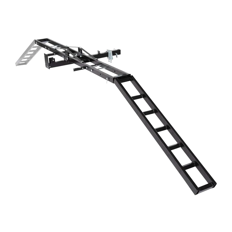 MYCAN Black spray Steel two trailer motorcycle mount hitch carrier 500 lbS Capacity
