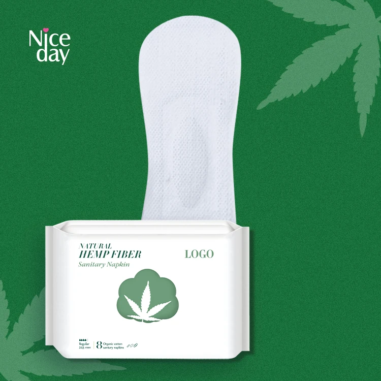 Niceday Free Sample Private Label Pantie Liners Hemp Sanitary Pad for Women Organic Thin Cotton Panty Liners