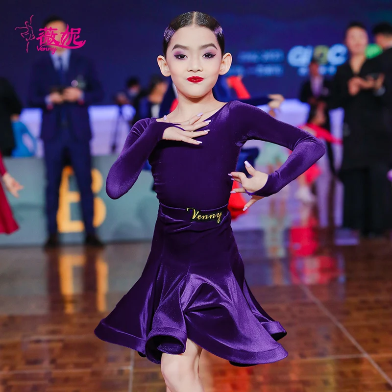 Vennystyle New Adult Girls Latin Dance Costumes Use Clothing latin danc dress latin dance dress women competition clothes