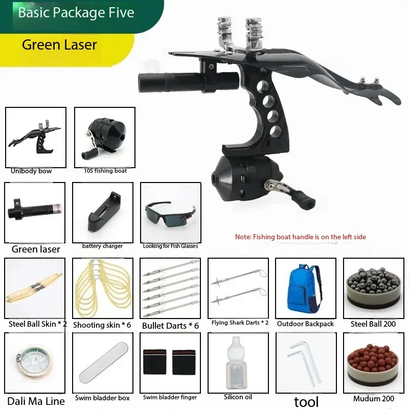 Basic Set 5: New recreational fishing launcher set for hunting crossbow dart arrows