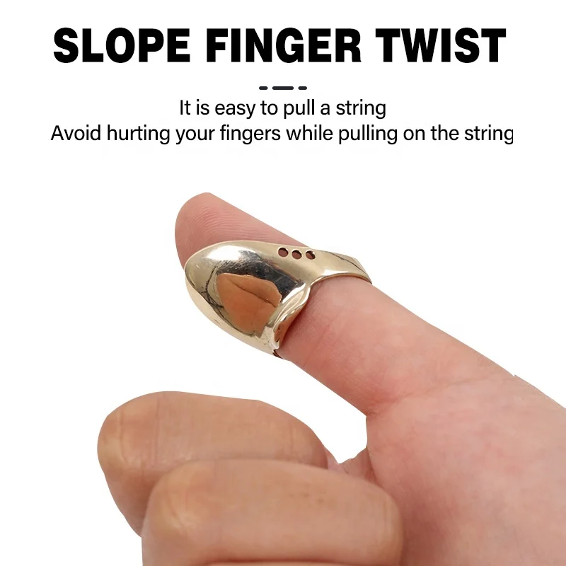 SPG Archery Finger Guard Bow And Arrow Set Hunting Traditional Mongolian Recurve Bow Brass Accessories Protective Equipment