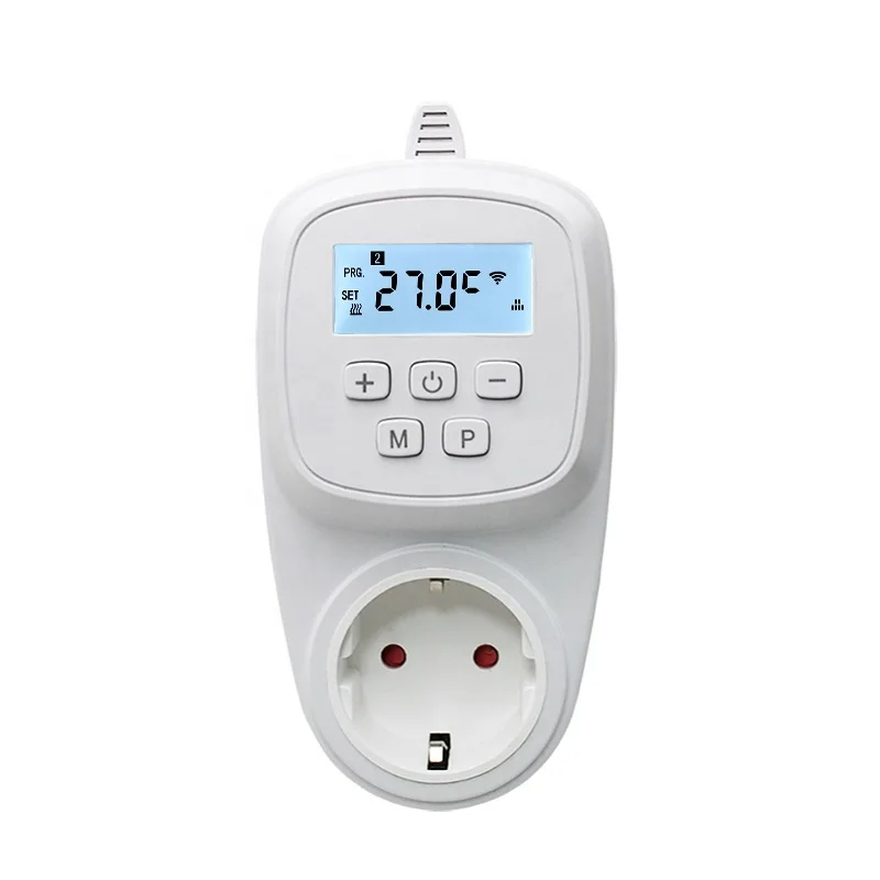 Wireless Wifi Enabled 16A plug-in Thermostat for electric room heater