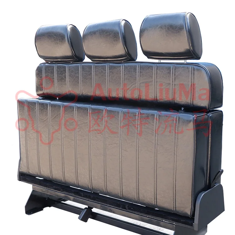AutoLiuMa Factory Direct Sales Multi-functional Fold-up Car Seat Oil Wax Leather Folding Van Seat for Minibus Vans Mini Van