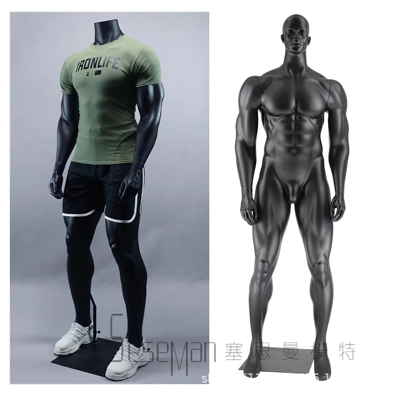 Clothing store large muscle model props male full body sports sports window dummy sports clothing model