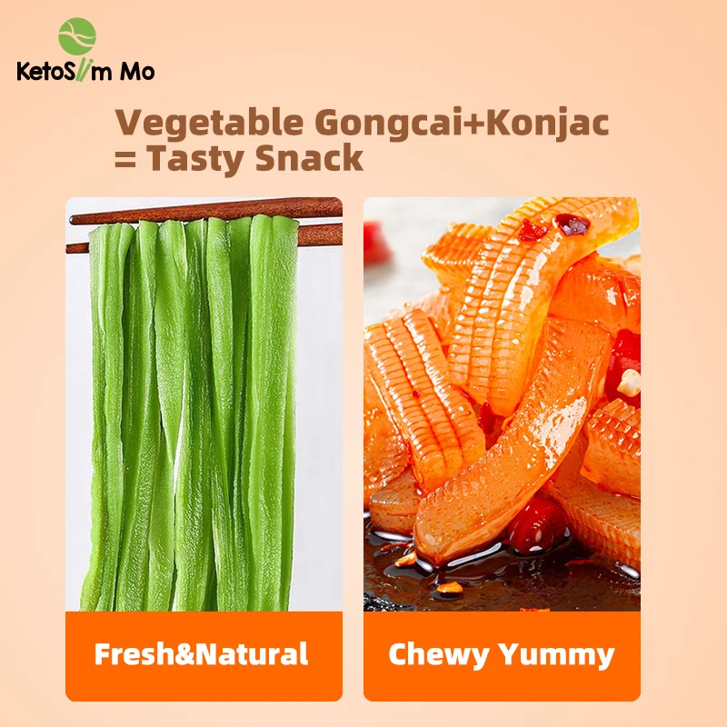 Healthy Spicy and Delicious Food Casual Chinese Snack Konjac Low Calories Exotic Packaged in Box