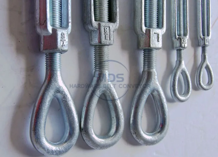 Forged steel HDG galvanized surface open body turnbuckle