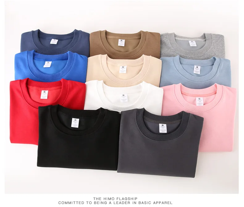 ELEVEN 100% Cotton High Quality Oversized Heavy Cotton Drop shoulder Crewneck Sweatshirt Custom Pullover Jumper