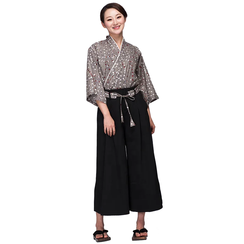 2019 new Japanese restaurant izakaya sushi Japanese waiter work waiters wear men and women thin summer