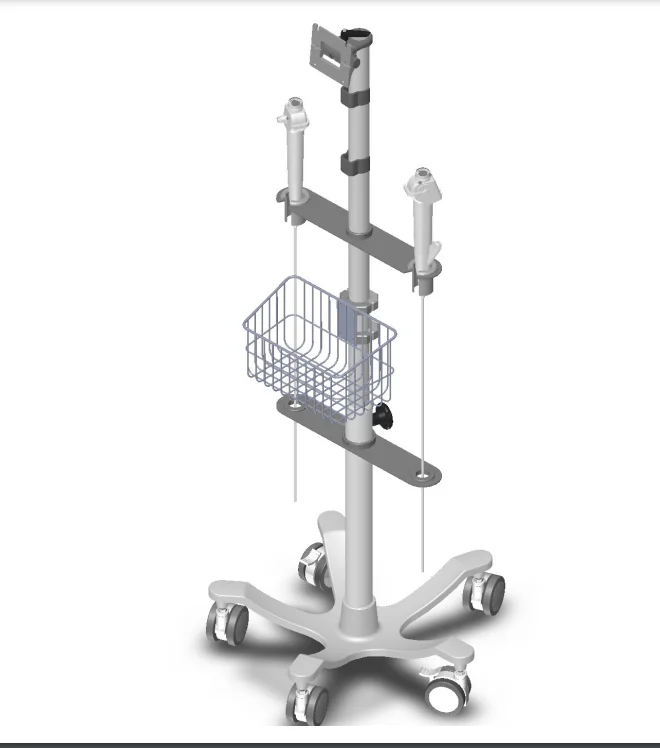 portable endoscope trolley  ultrasound equipment trolley vet endoscope trolley  endoscope tower