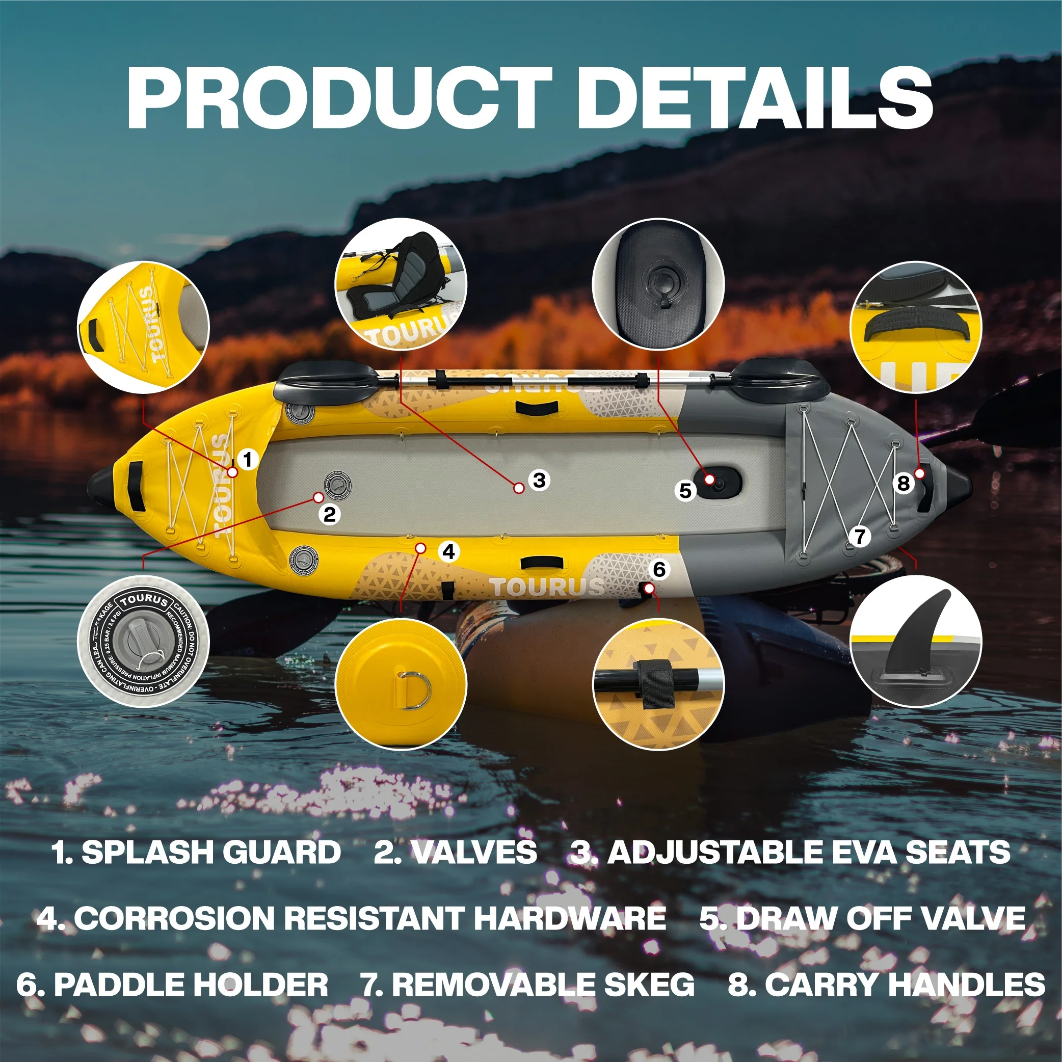 Новый дизайн надувной Каяка от производителя, распродажа надувных рыболовных Каяка, надувная педаль, каяк