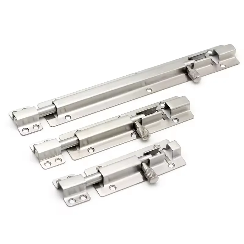 Heavy Duty Stainless Steel 304 Door Bolt For Metal Door Wooden Door Square Latch Lock 8 Inches
