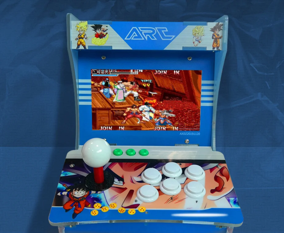 Мини 7 дюймов LCD Ретро аркадная игра консоли портативный игровой автомат 1233 в 1 с 3D игровая коробка супер джойстик ручка