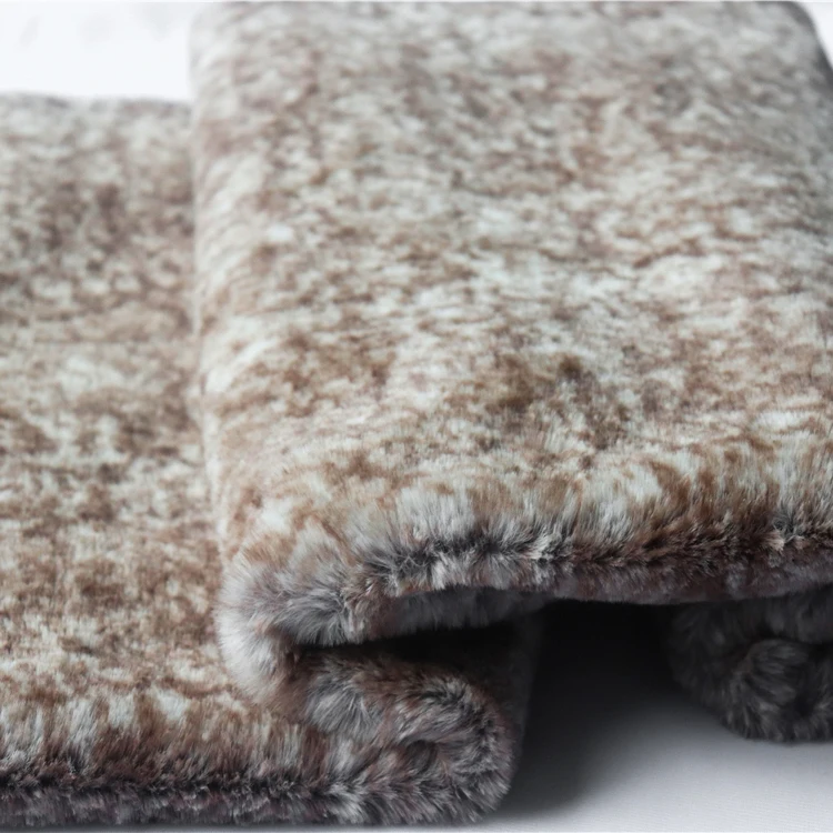 Полиэфир с цветным принтом на заказ, горячая Распродажа, имитация, оптовая продажа, ткань из искусственного кроличьего меха