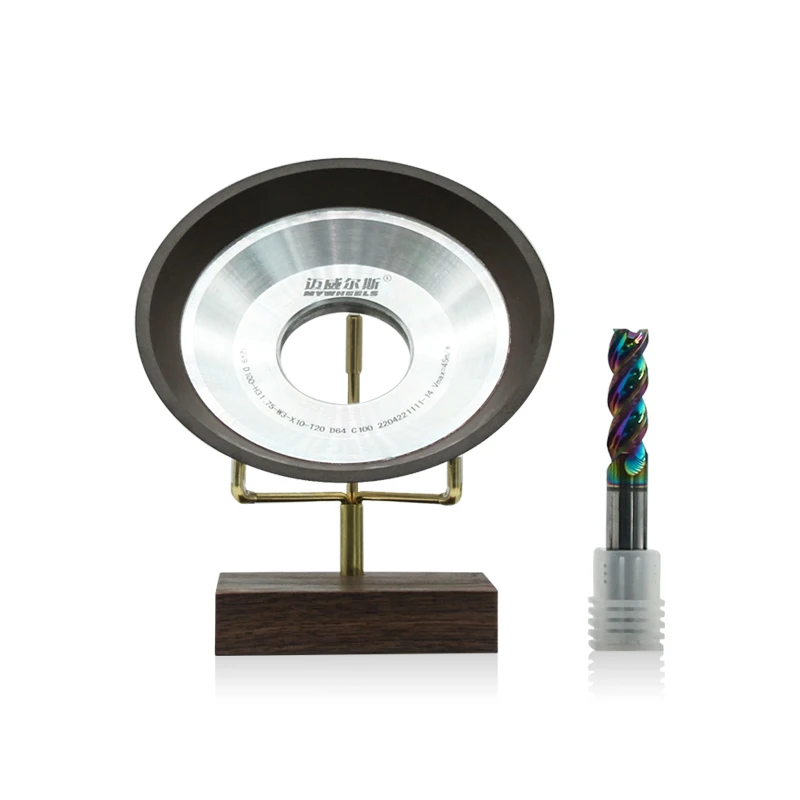 12V9 100X31.75X3X10X20T(1) Milling Cutter End-face Grinding Wheel for Tungsten Carbide HSS Stainless Drill Mill