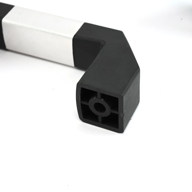 Long round tubular aluminum alloy bridge plastic handle for machinery cabinet