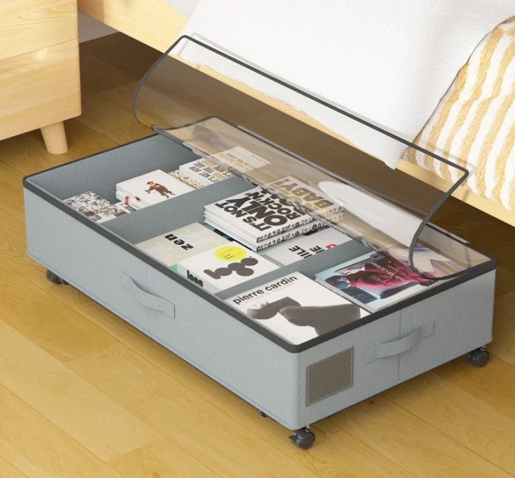 Wholesale Custom Good Price Fabric Storage BIns Under bed Storage organizer Large Volume Storage Boxes With Wheels