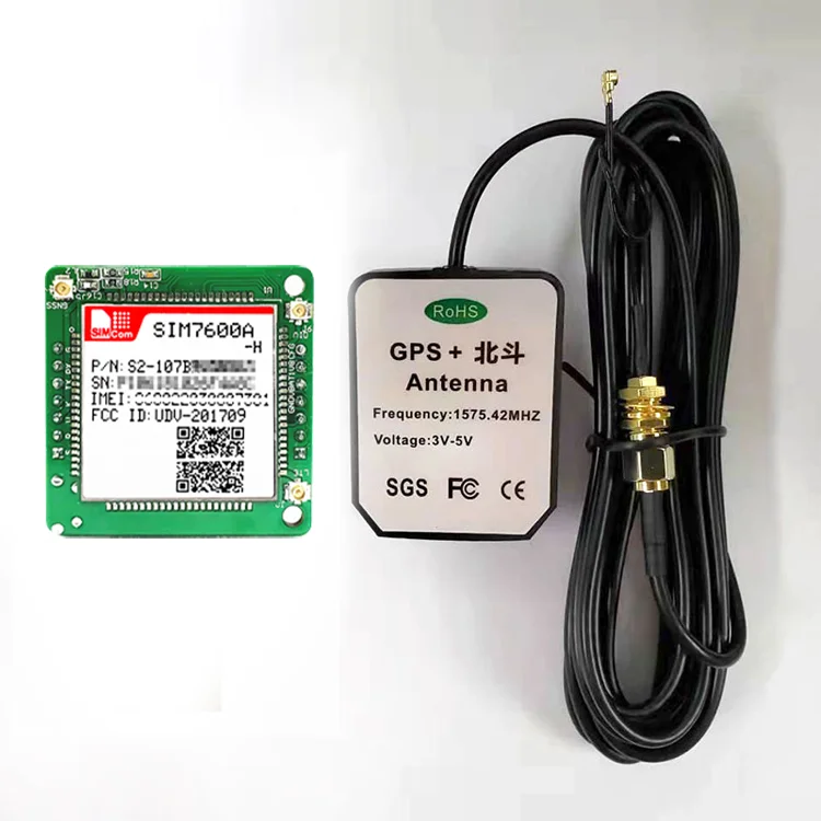 SIMCOM SIM7600A-H Breakout Board with 4G FPC+GPS Antenna CAT 4 LTE Module SIM7600A-H Core Board for North America LTE mini kit