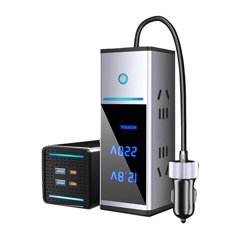 Car Charger Inverter Converter 12v24v to 220v Socket High Power Cigarette Lighter Super Fast Charger Plug