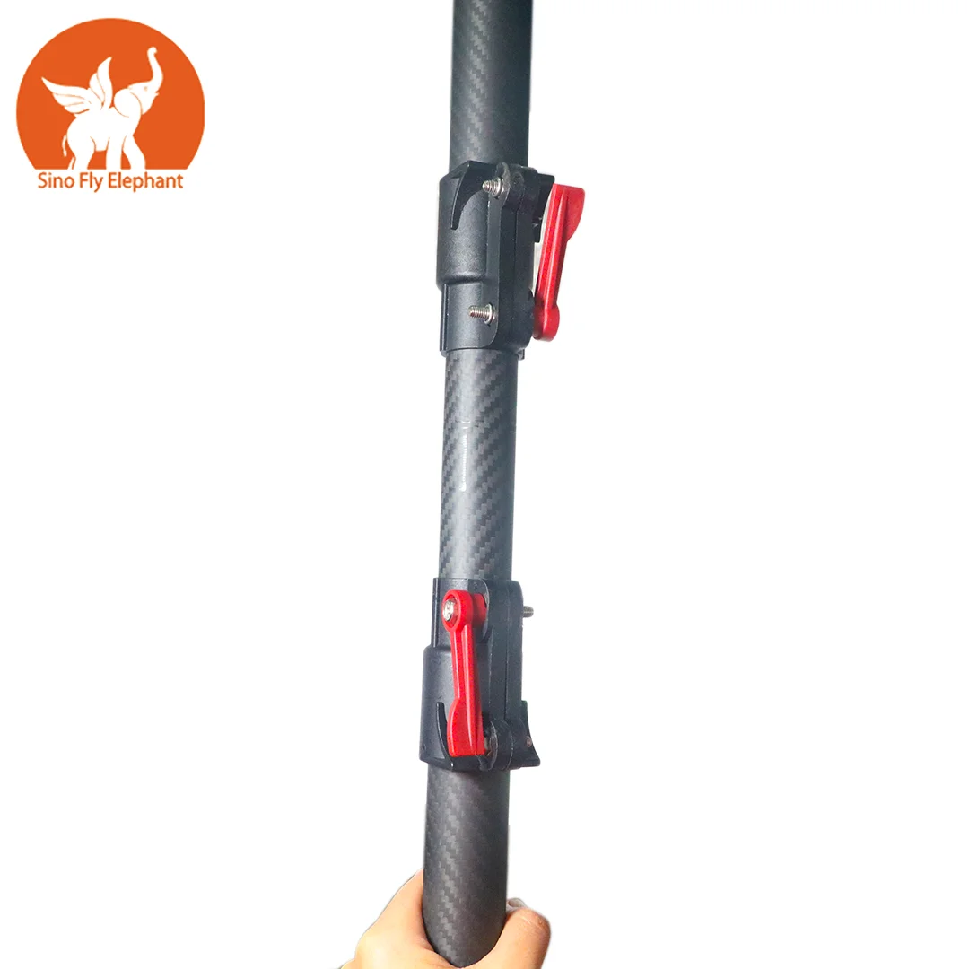 custom high quality 7.8m carbon fiber locking telescopic tube