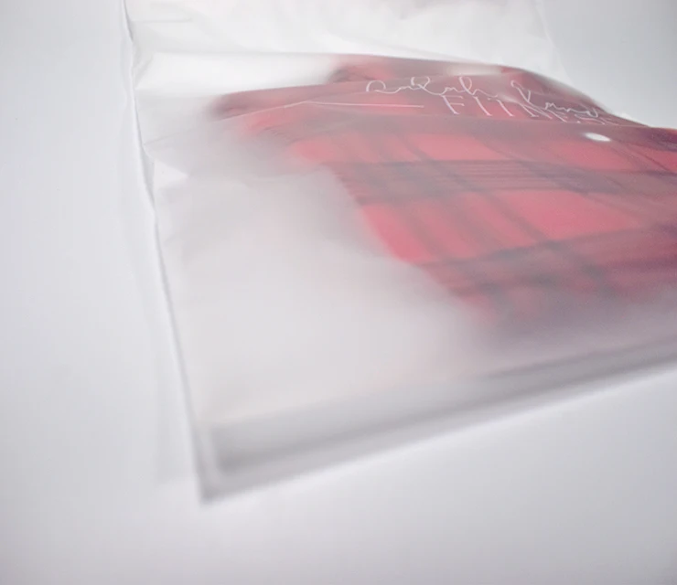 Warning In Stock Custom Clothing Bag Manufacturer Frosted Plastic Packaging Zipper Clothes polybags for clothing