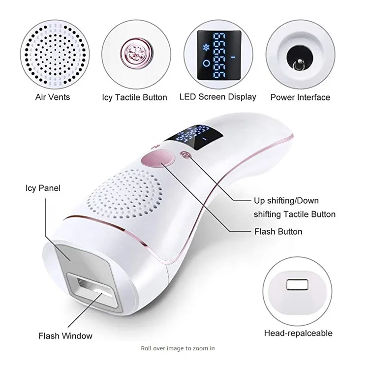 
Maquina Depilacion Ipl 990000 flash Amazon Best Seller Custom Packing 2020 New Ice Cool Ipl Permanent Hair Removal 