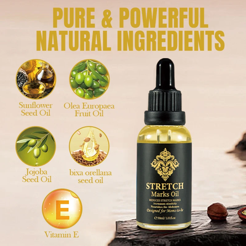 Wholesale Best Natural Stretch Marks Oil Skincare Moisturize Removal Stretch Mark Body Oil For Pregnant Scars Stretch Marks