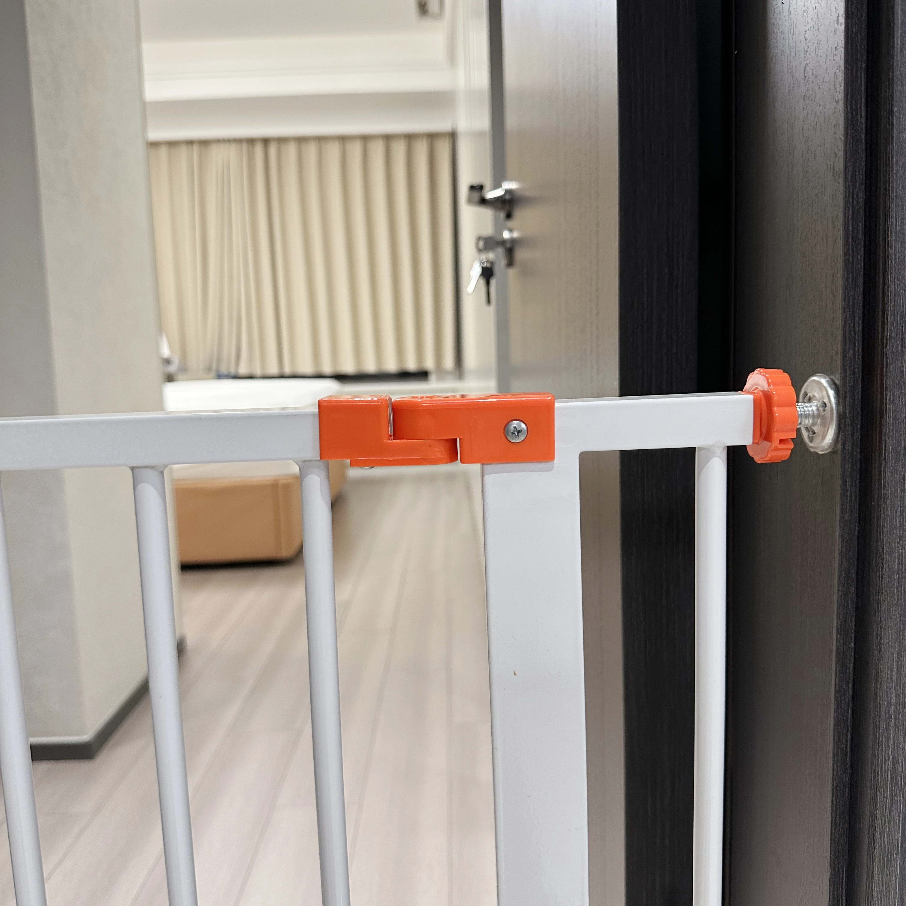 No Holes Needed Baby Gates Fence For Stairs Home Metal Baby Safety Gate For Stairs For Stairs Safety Guard Fence Adjustable