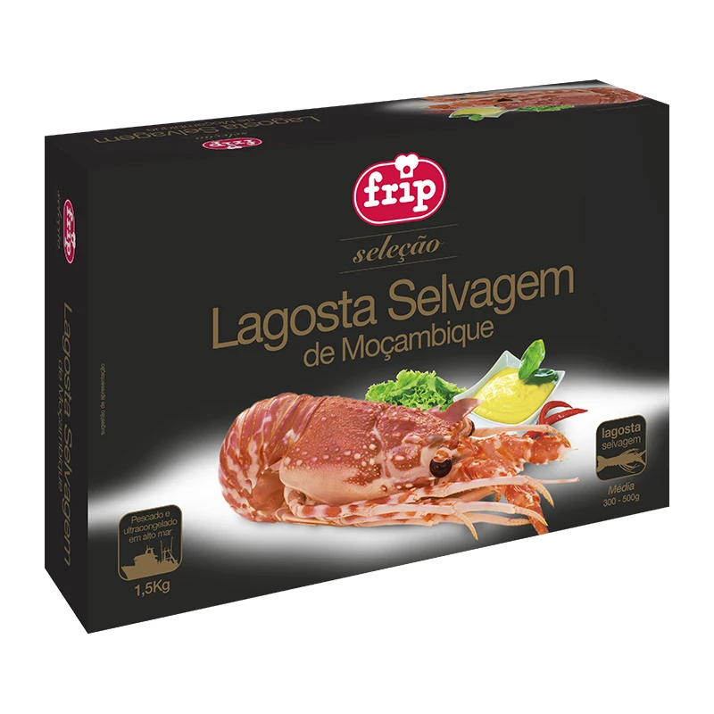 High quality frozen food labels wholesale fresh lobster seafood importers from deep Mozambique waters