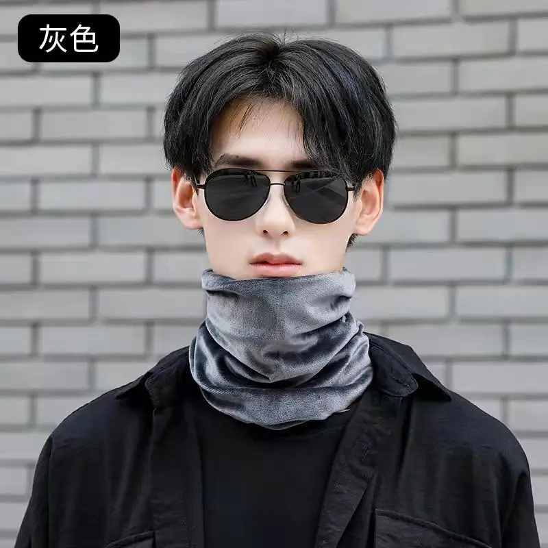Регулируемый шарф для шеи, Флисовый Шарф для шеи, толстый мягкий лыжный шарф-труба для мужчин и женщин, шарф, шапка