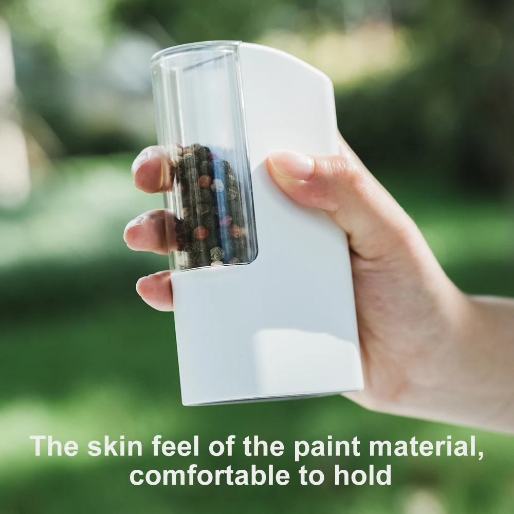 New Mini Portable Type-C USB Rechargeable Spice mill  Tools Electric Salt and Pepper Grinder set with PMMA jar