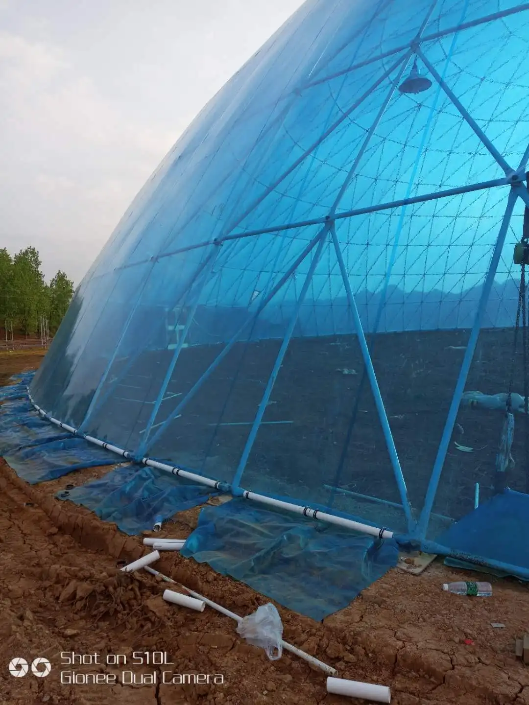 Large Plastic Transparent Dome Tent Agriculture Greenhouse 500m2 Dome House