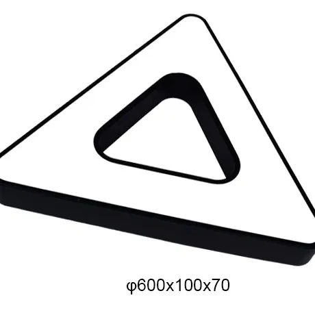 Custom shape triangle aluminum housing LED ceiling pendant light for living room decoration