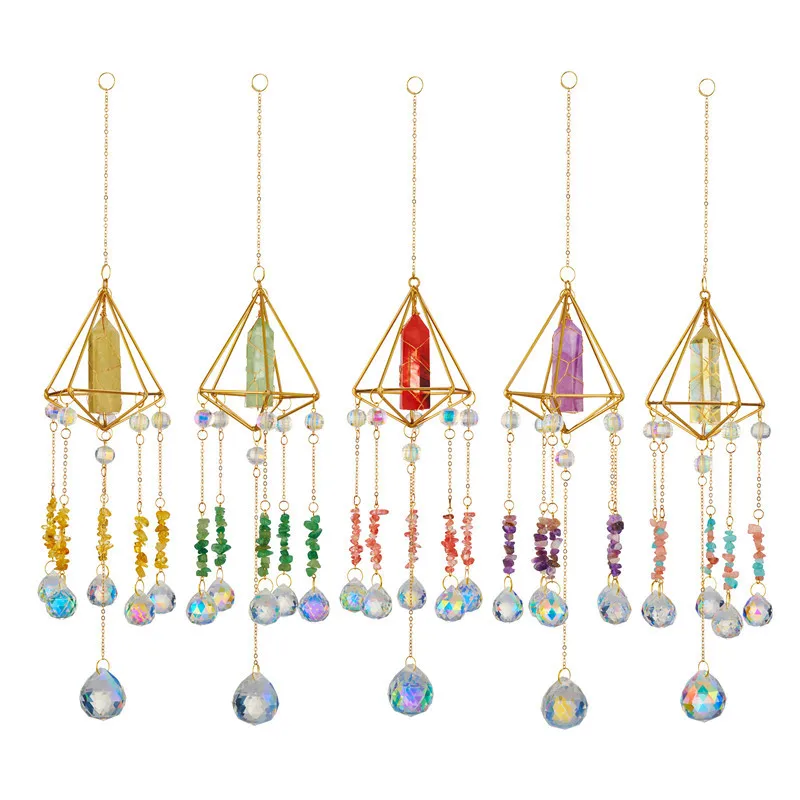 Crystals Suncatcher Prisms Hanging Window Crystals Rainbow Sun Catcher Crystal Wind Chime Summer Gift Home Decoration Suncatcher