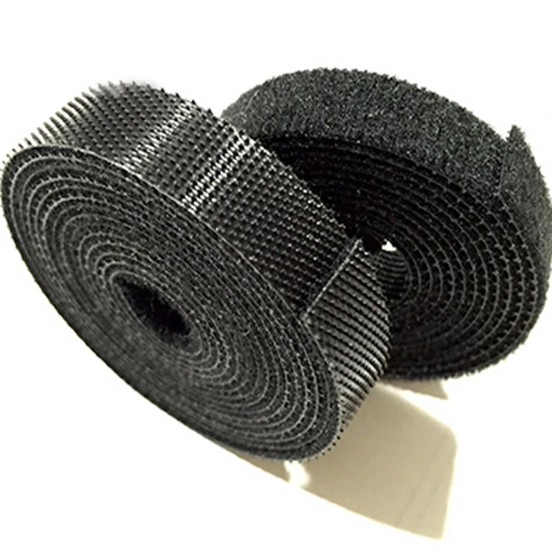 
25m Black And White Stock Magic Tape For Shoes 100%Nylon Hook And Loop 