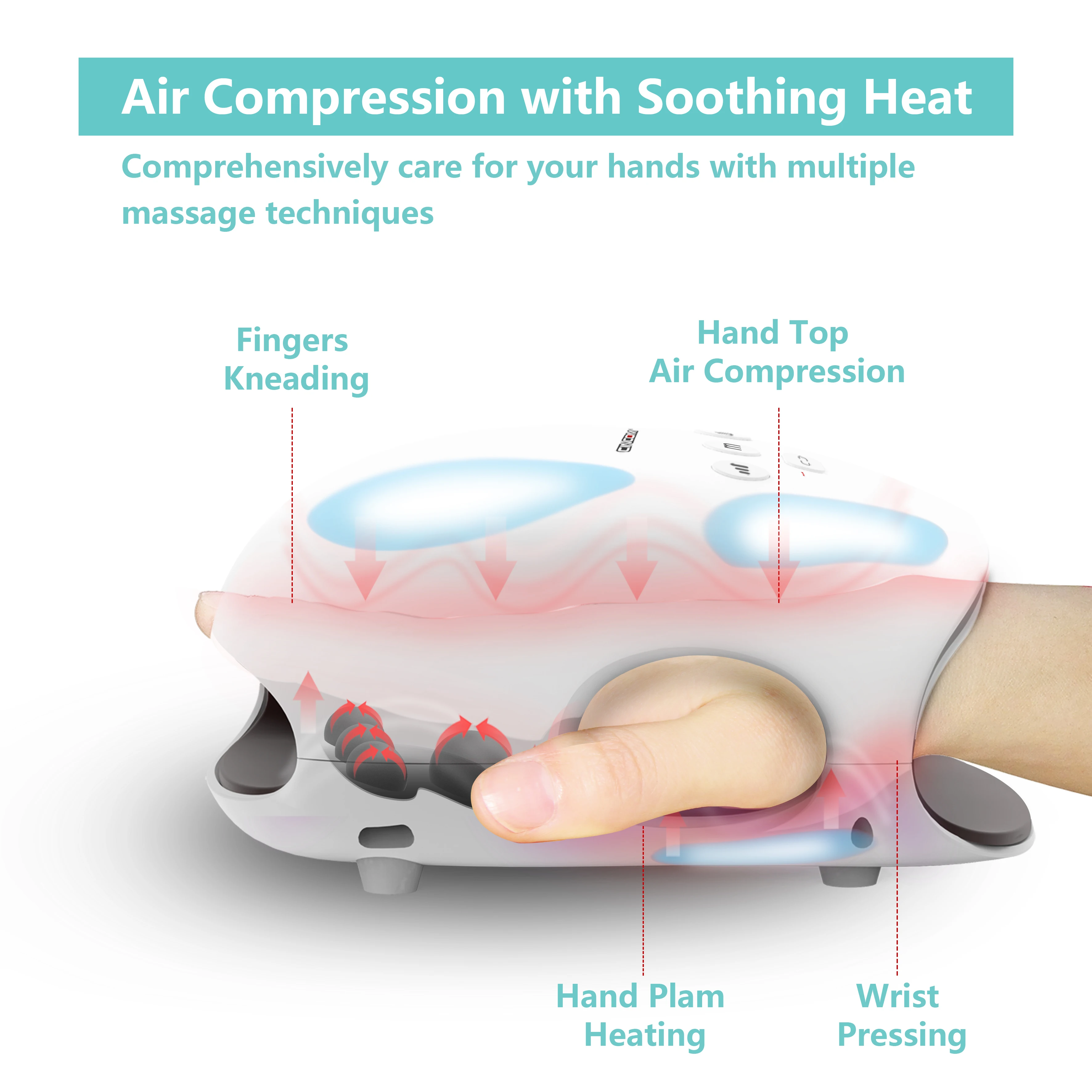 Massager Palm Massagers Electric Self Japan Heated Acupressure Finger Vibration Vibrating Usb Shiatsu  Hand Massage Tool