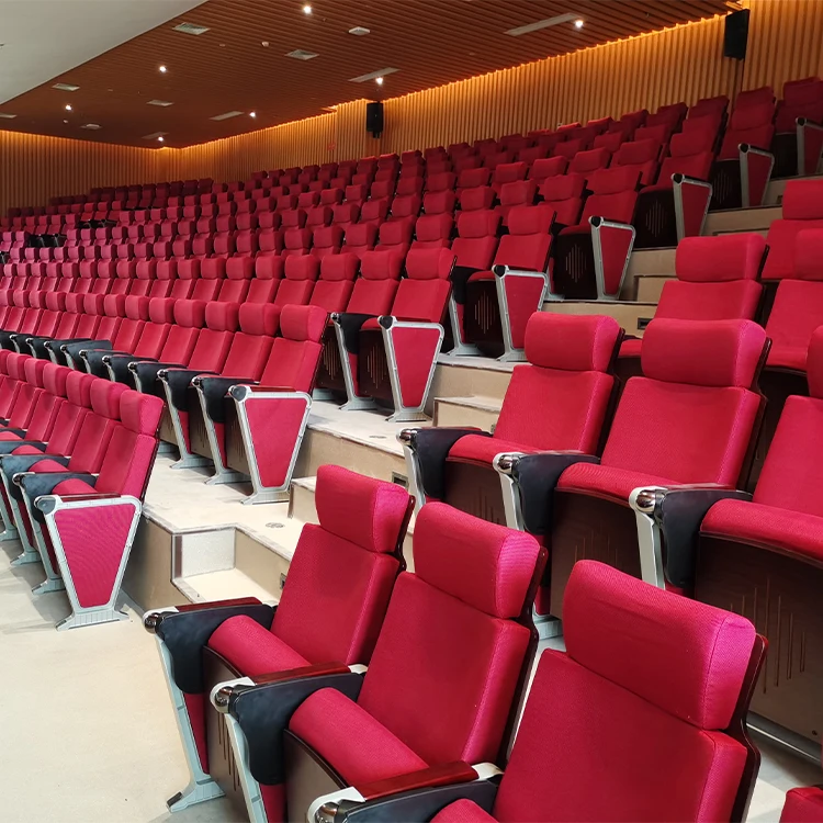 Складной стул в алюминиевой рамке с фиксированными ножками, стулья для концертов, стулья для конференц-зала, стул для аудитории