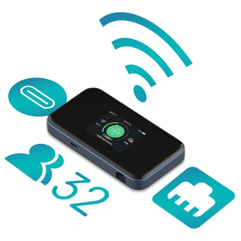 Unlocked ZTE MU5001U 5G Mobile WiFi Router MU5001 wireless ZTE 5G portable WiFi6 router with Battery