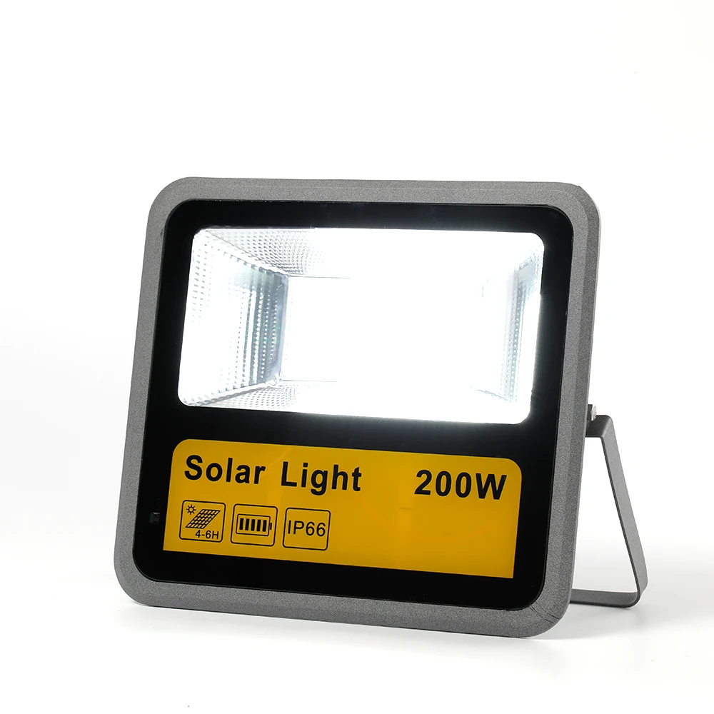 Multi function Portable Die-cast Aluminum Outdoor IP65 Solar Flood Light 60W100W 200 watts Led Powered Solar Flood Light
