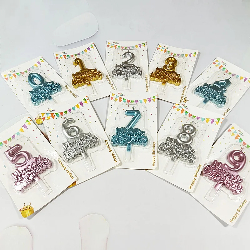 SuXiu OEM Numbered Birthday Blessing Candle Home party decorations, digital birthdays other candles