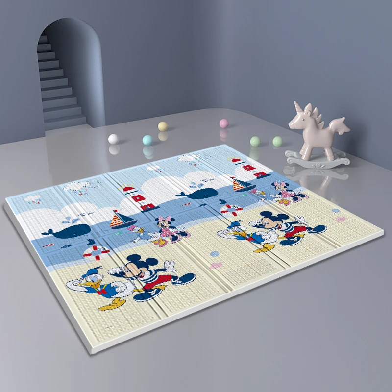 baby bla nket foot print walking learning play and easy foldable washed kids baby play xpe foam play mat custom printed baby mat