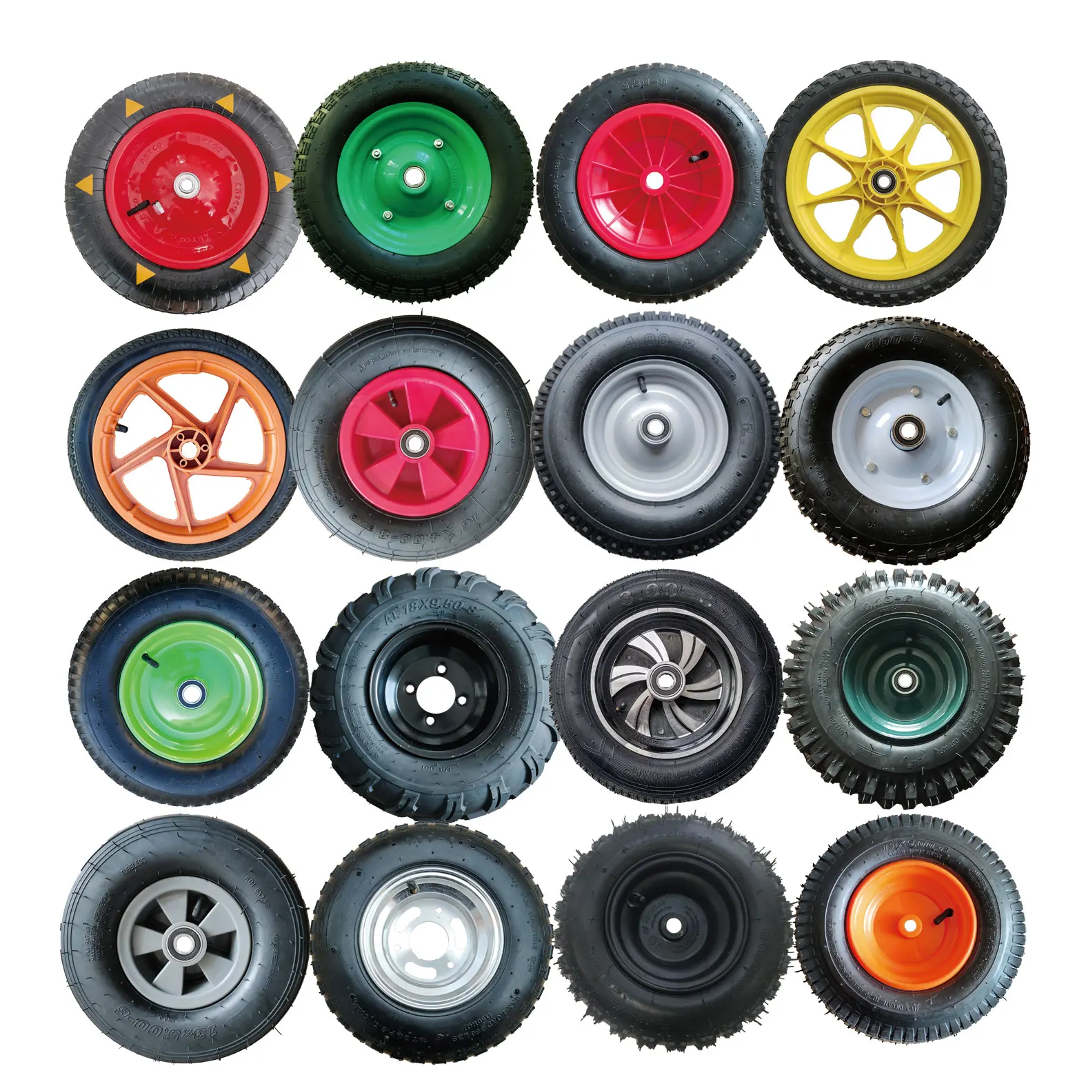 Air filled 13 inch cart trolley wheel pneumatic rubber tire  wheel for lawn mower barn trucks