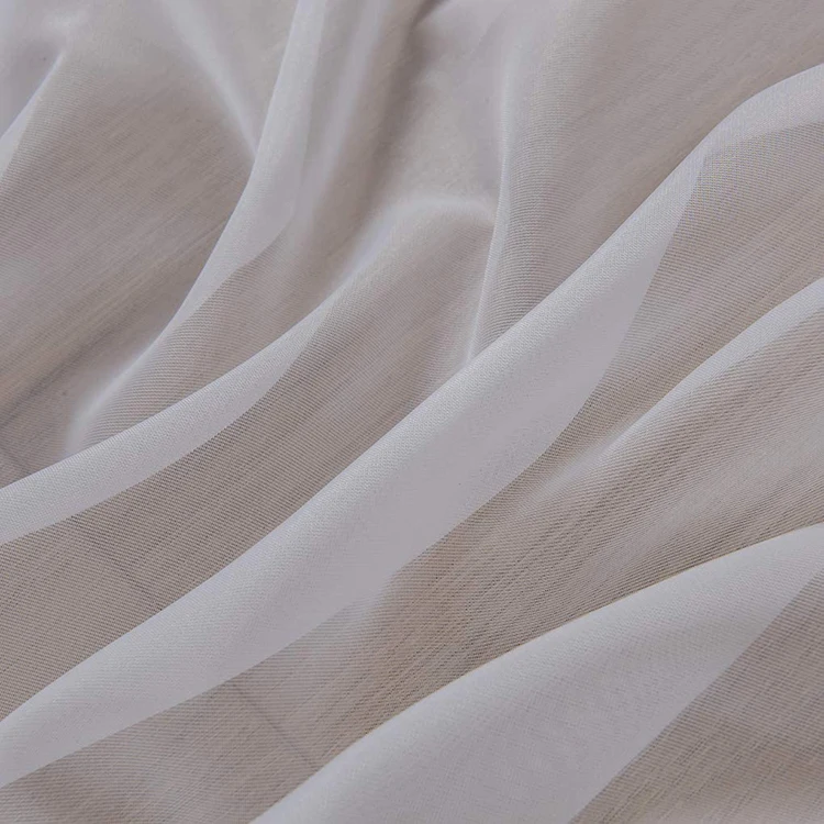 Voile Grommet in Rolls Mesh Wholesale Semi Roll Living Room Window Sheer Curtain