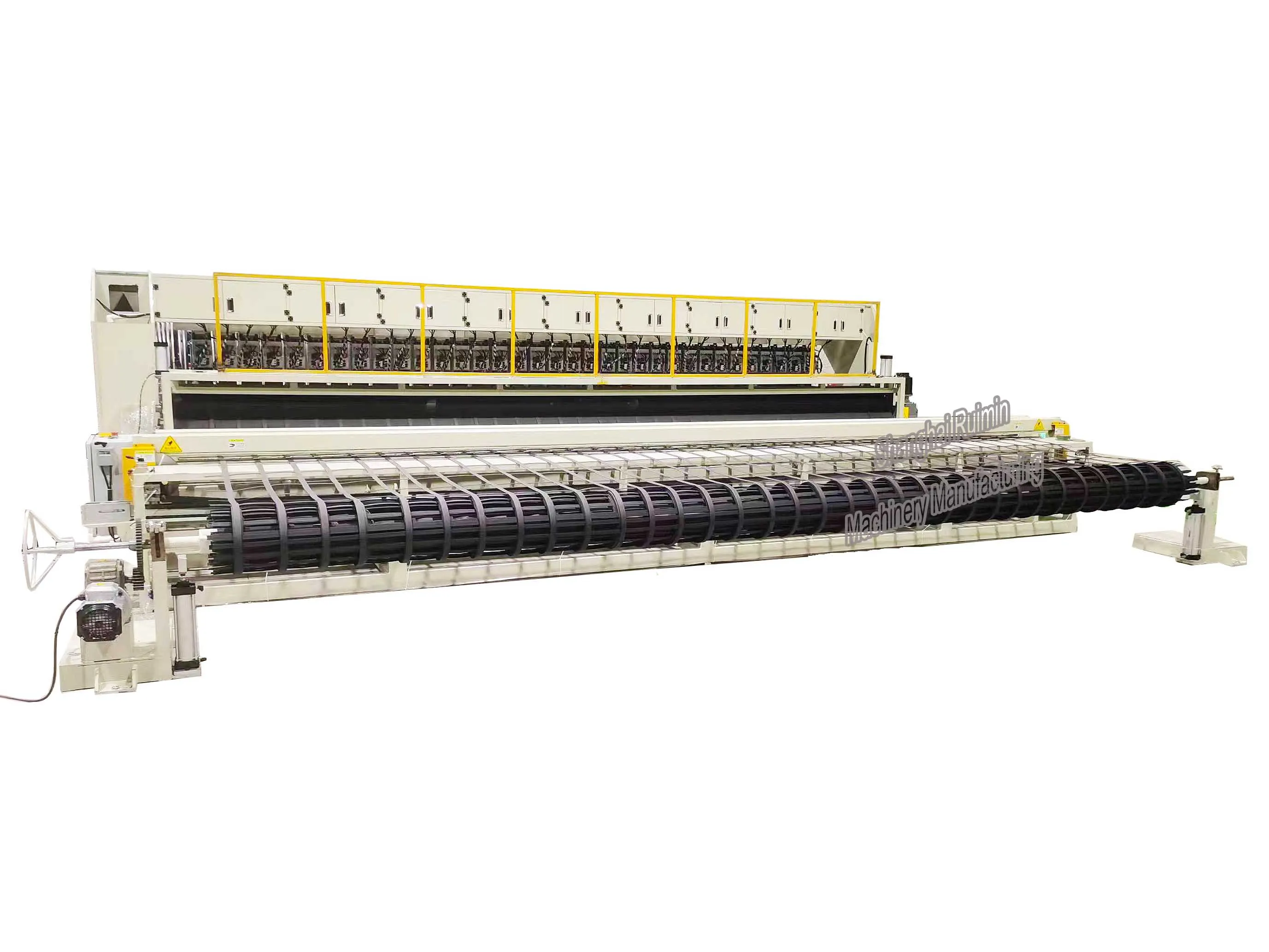 Automated Bunched Polyester Yarn Geogrid Vibration Friction Welding Production Lines