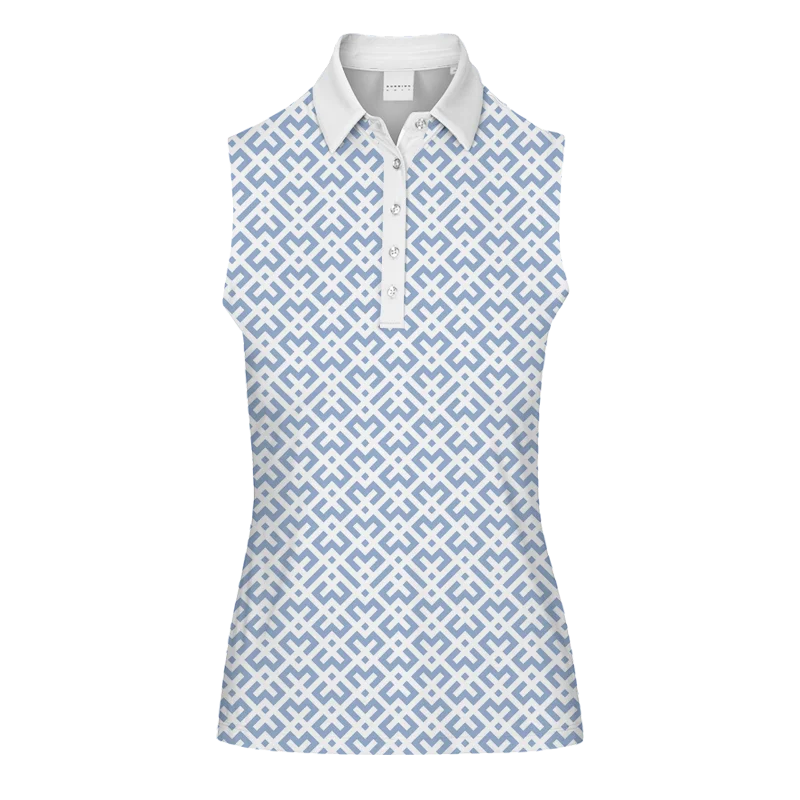 Wholesale Custom Golf wear sleeveless women golf shirt polo polyester shirts Anti-pilling poloshirts ladies