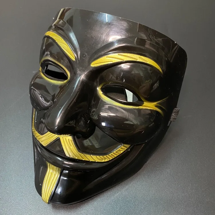 Halloween colored V for Vendetta Guy Fawkes Face Mask for Carnival Costume Party Props  Mask