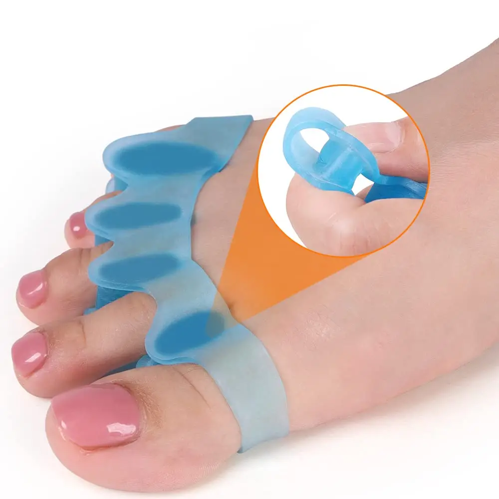 Silicone gel big toe straightener spacers pedicure hallux valgus bunion corrector toe spreaders spacers toe separators for feet