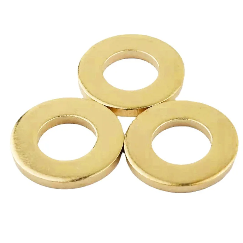 Brass Washer M3 M6 M12 M18 M20 Flat Washer Custom Processing Brass Plain Washer