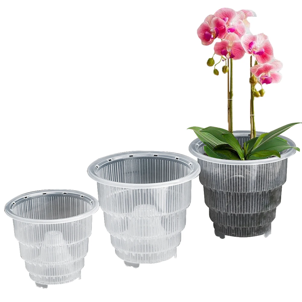 Высококачественные полипропиленовые пластиковые горшки для домашнего декора с высокой степенью возврата